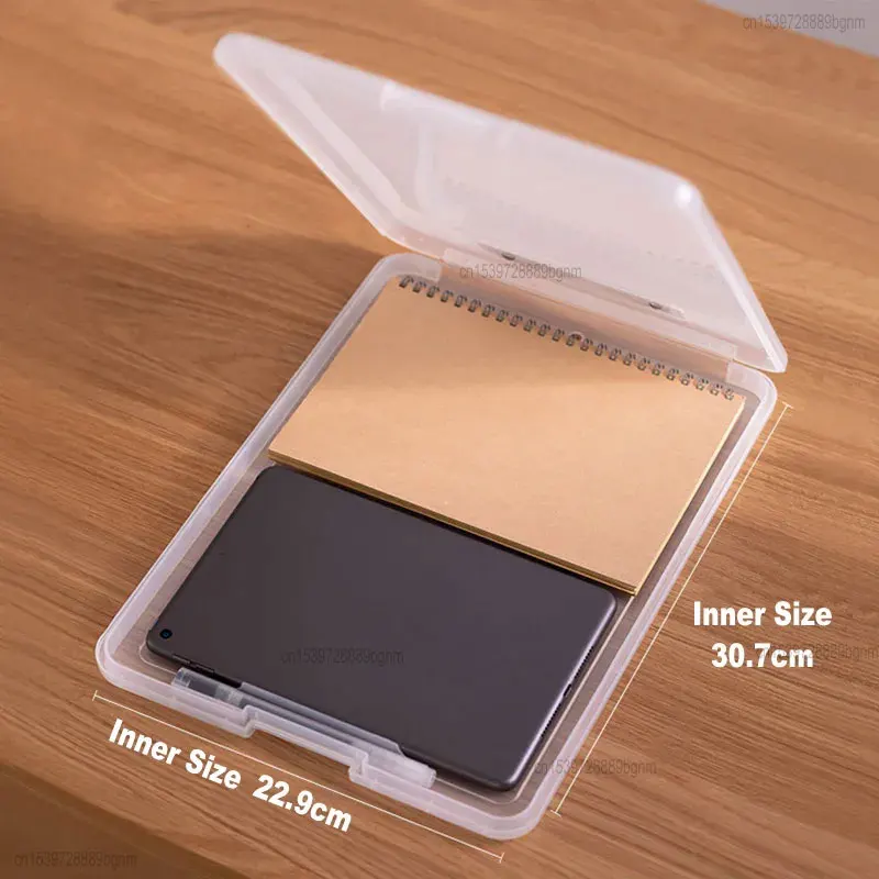 Multifunction A4 Paper File Document Storage Box With Folder Clip Writing Board WordPad Office School Stationery Organizer Case