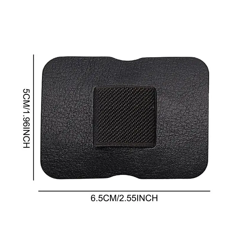 Elástico auto-adesivo PU couro lápis titular, clipe impermeável, caneta macia titular para notebook e computador