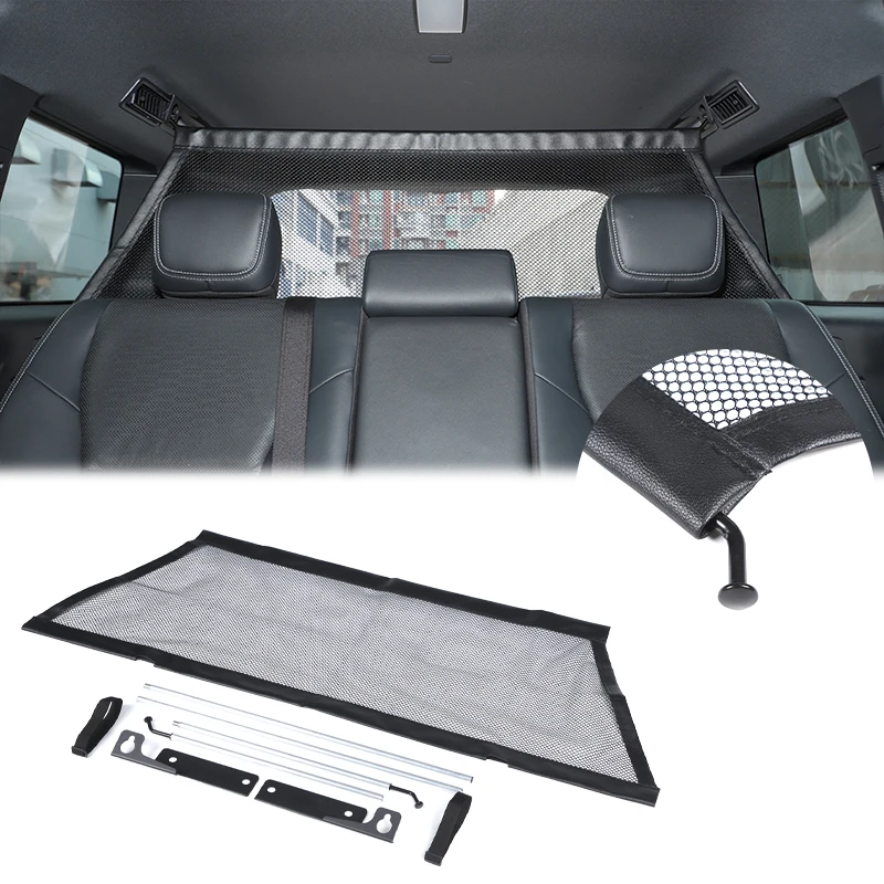 

For Toyota Land Cruiser Prado 250 LC250 2024+ polyester black car trunk safety isolation protective net modification accessories