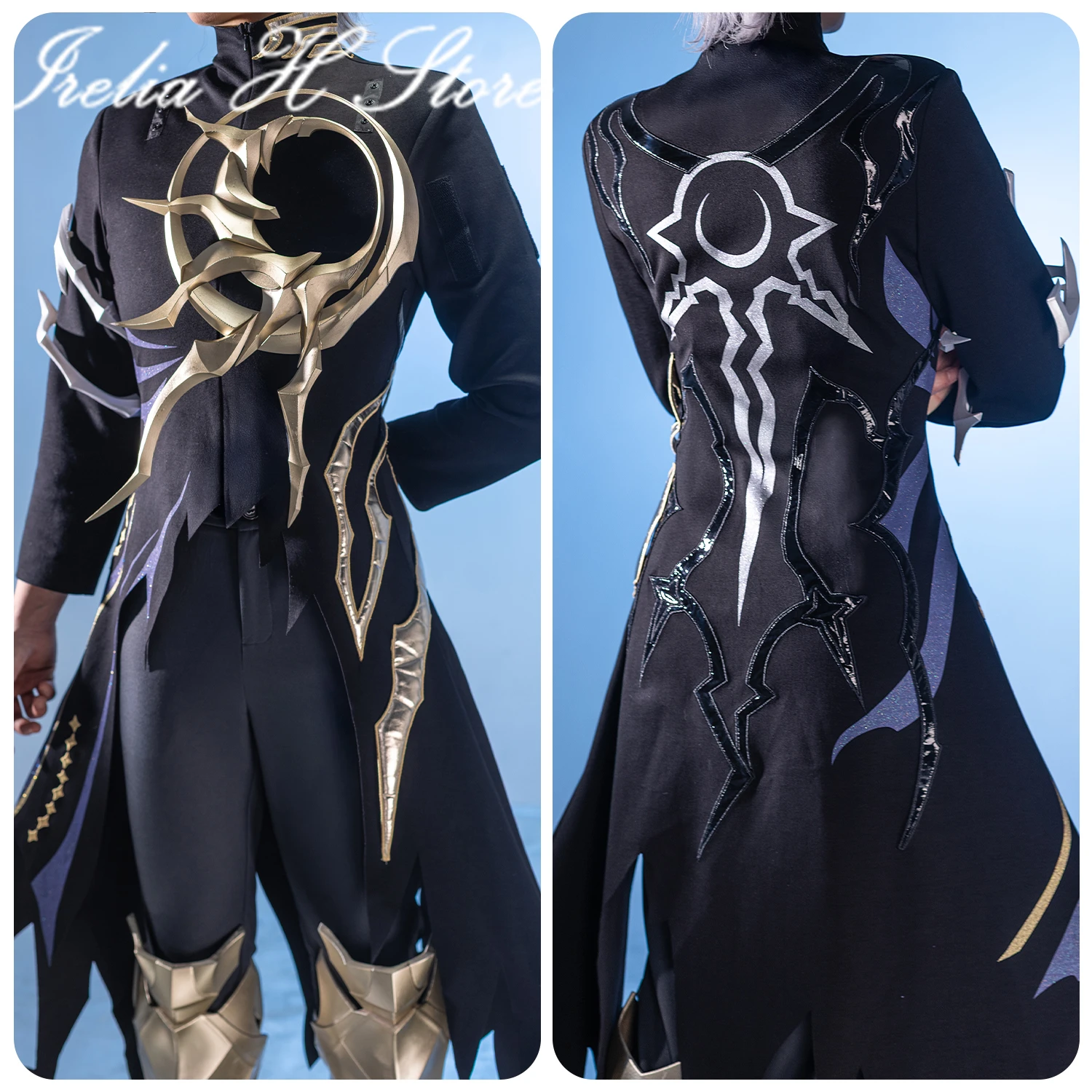 Honkai의 Irelia H Pie-non: 남자 할로윈 케이프를 위한 스타 레일 Pie-non 코스프레 의상