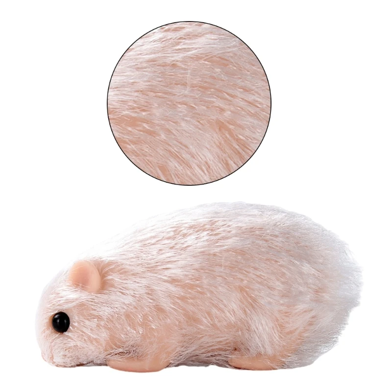 Figurine d'animal mignon Reborns Life Like Hamster, jouet à collectionner, présentoir bureau cadeau