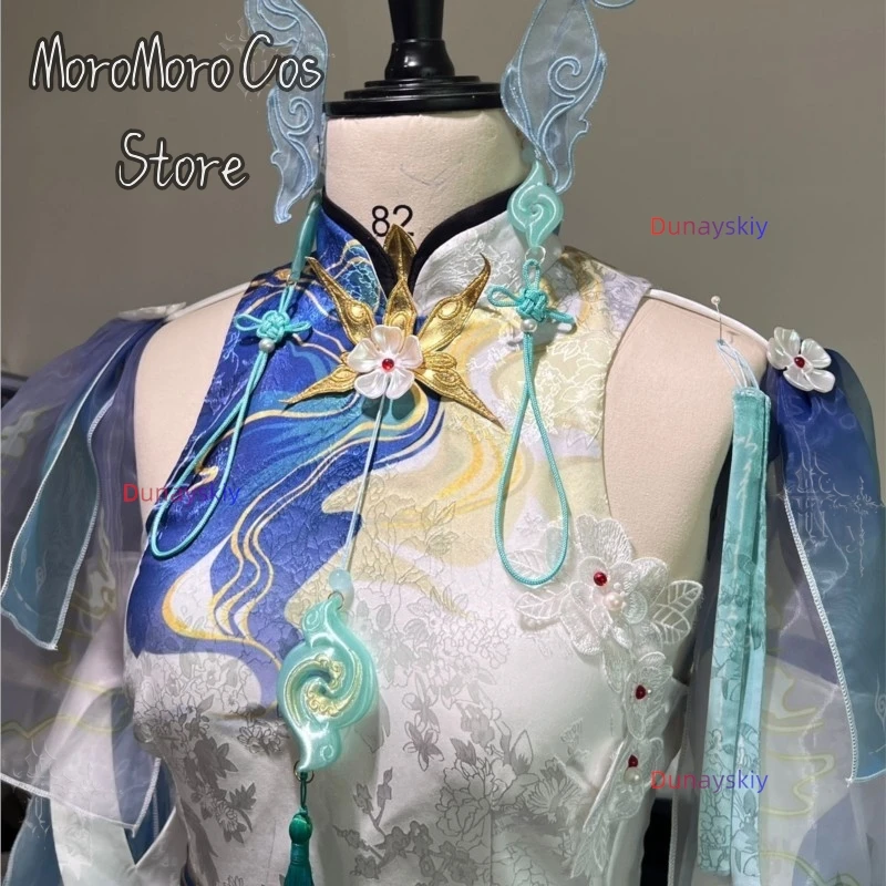 Wuthering Waves Qingxiao Full Set Hair Ornament Earrings Two Dimensional Game Costume Cosplay Accessory Comic Con Show view 3