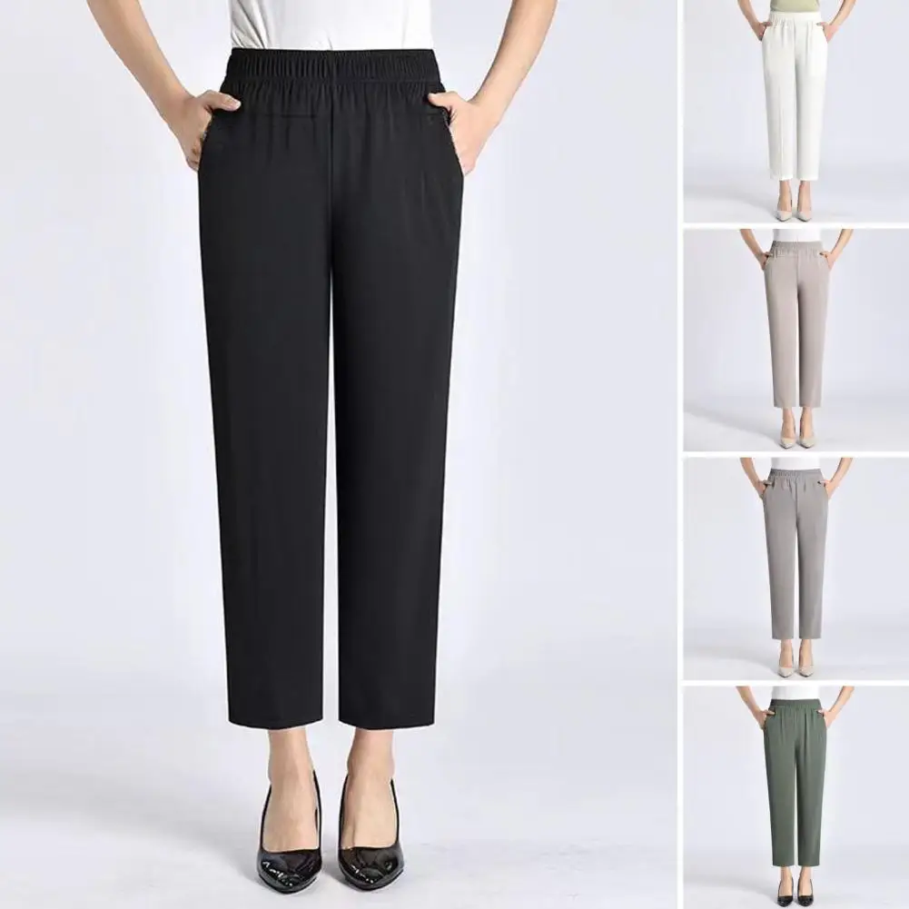 

Women Casual Pants Stylish Women's High Waist Casual Pants with Reinforced Pockets for Streetwear Summer Comfort for Ladies