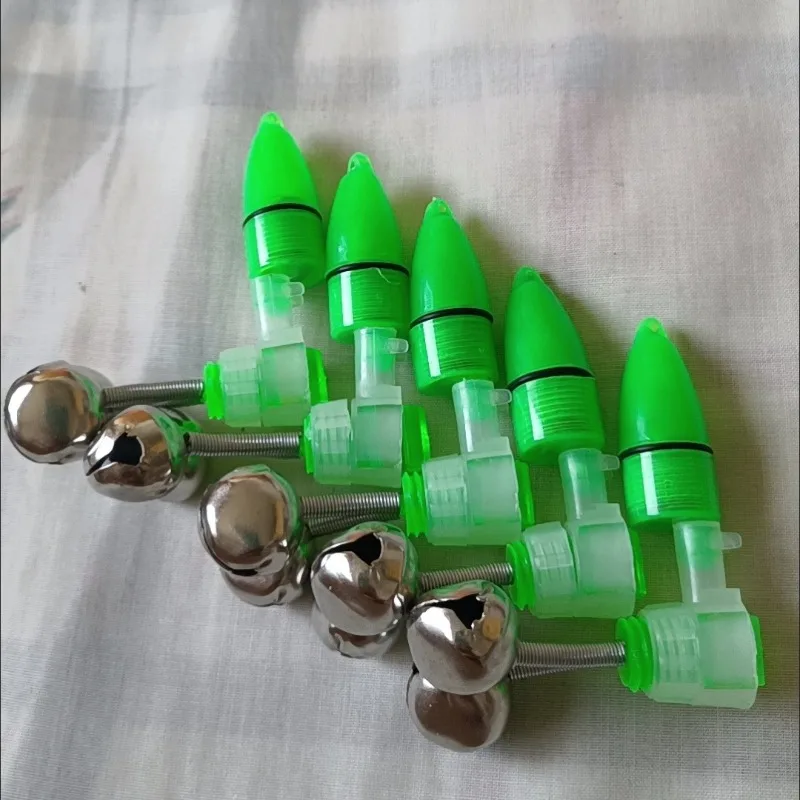 2/20 قطعة البحر قضيب جرس إنذار ضوء الصيد رود جرس قضيب المشبك تلميح كليب أجراس حلقة مؤشر في الهواء الطلق LED ليلة الصيد اكسسوارات #4