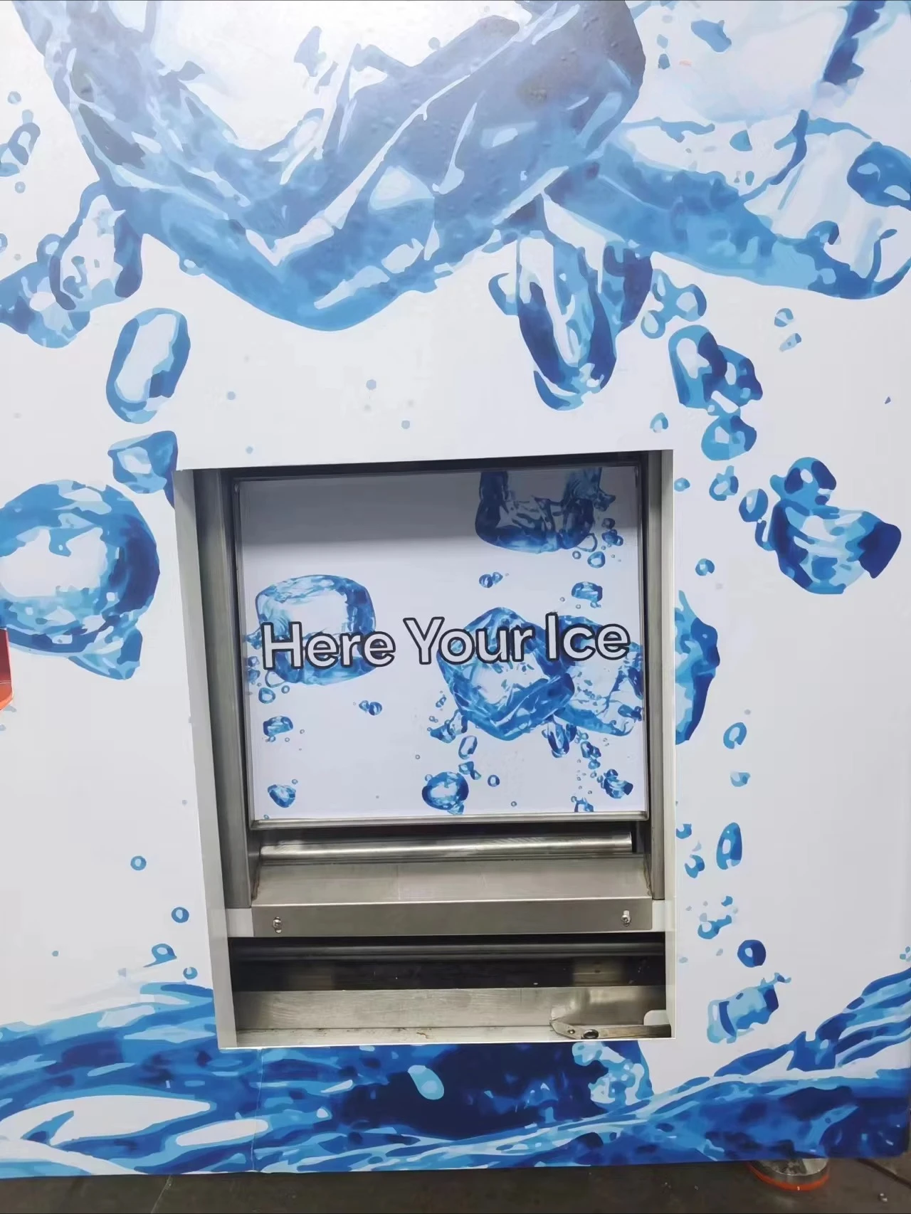 2026 - مورد آلة البيع: ماكينة صنع الثلج الأوتوماتيكية الخارجية مقاس 21.5 بوصة مع وظيفة تعبئة الأكياس الأوتوماتيكية #5