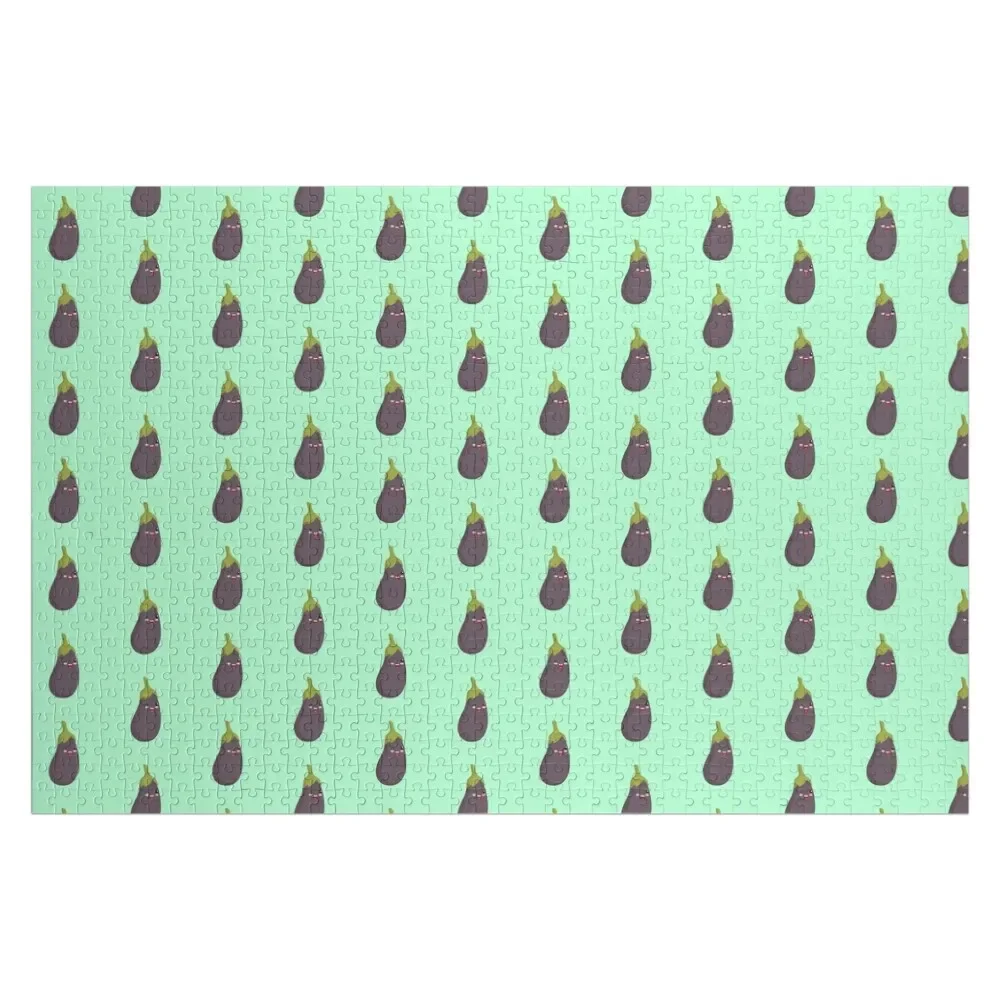 

Cheeky Kawaii Eggplant Jigsaw Puzzle Custom Gift Works Of Art Puzzle