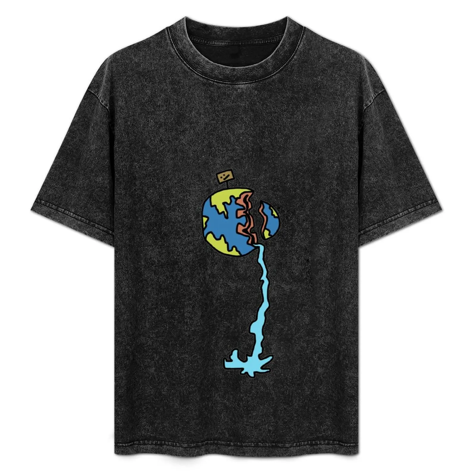 

Earth Machine Broke T-Shirt Casual Simple Design Short Sleeve Shirt