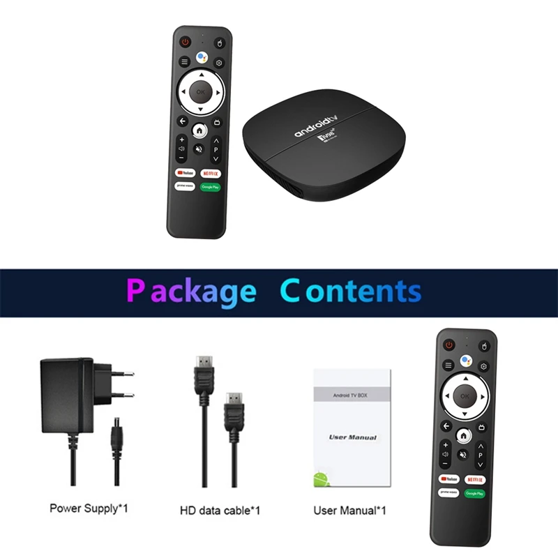 RISE-TV98 Android TV Box 1G+8G Allwinner H313 2.4G 5G Wifi BT4.0 TV BOX 4K Android 13 Set Top Box