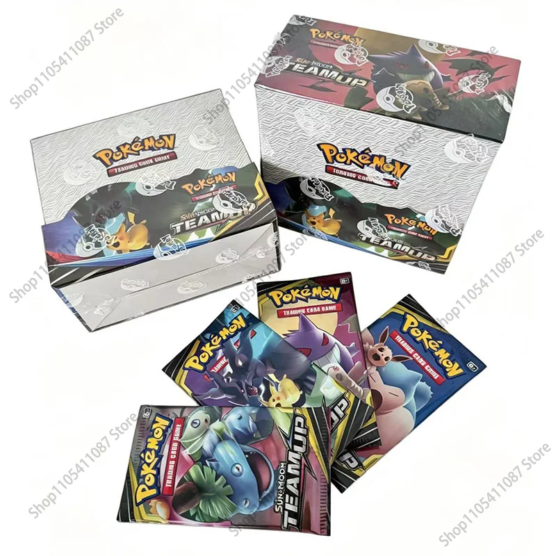 360 Stück Pokemon TCG Sun & Moon Team Up Englische Version Pokemon Booster Battle Sammelkarten Spielkarten Sammlung Spielzeug Geschenk