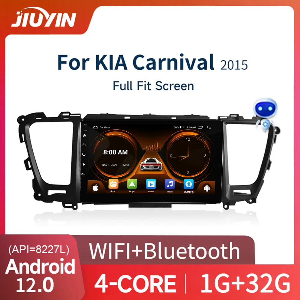 

JIUYIN Car Android 12 For Kia Carnival YP Sedona 2014 - 2020 Auto Radio Multimedia video Player Navigation GPS NO 2Din DVD WIFI