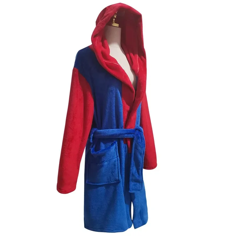 

2025л Хэллоуин супер Marios Broslang soo Yn peignoir Аниме Рисунок Луиджи Косплей garotre filles flanelle пижамы пеньюары homme femmes