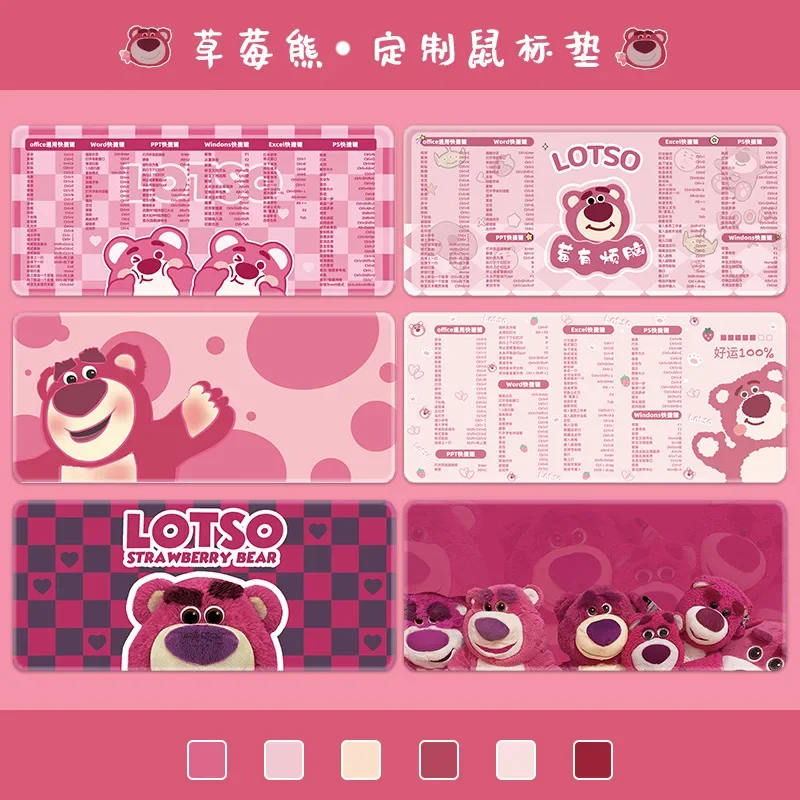 

Hot Disney Lotso Mouse Pad Anime Keyboard Mat Desk Durable Desktop Mousepad Rubber Gaming Small Gamers Decoracion Birthday Gift