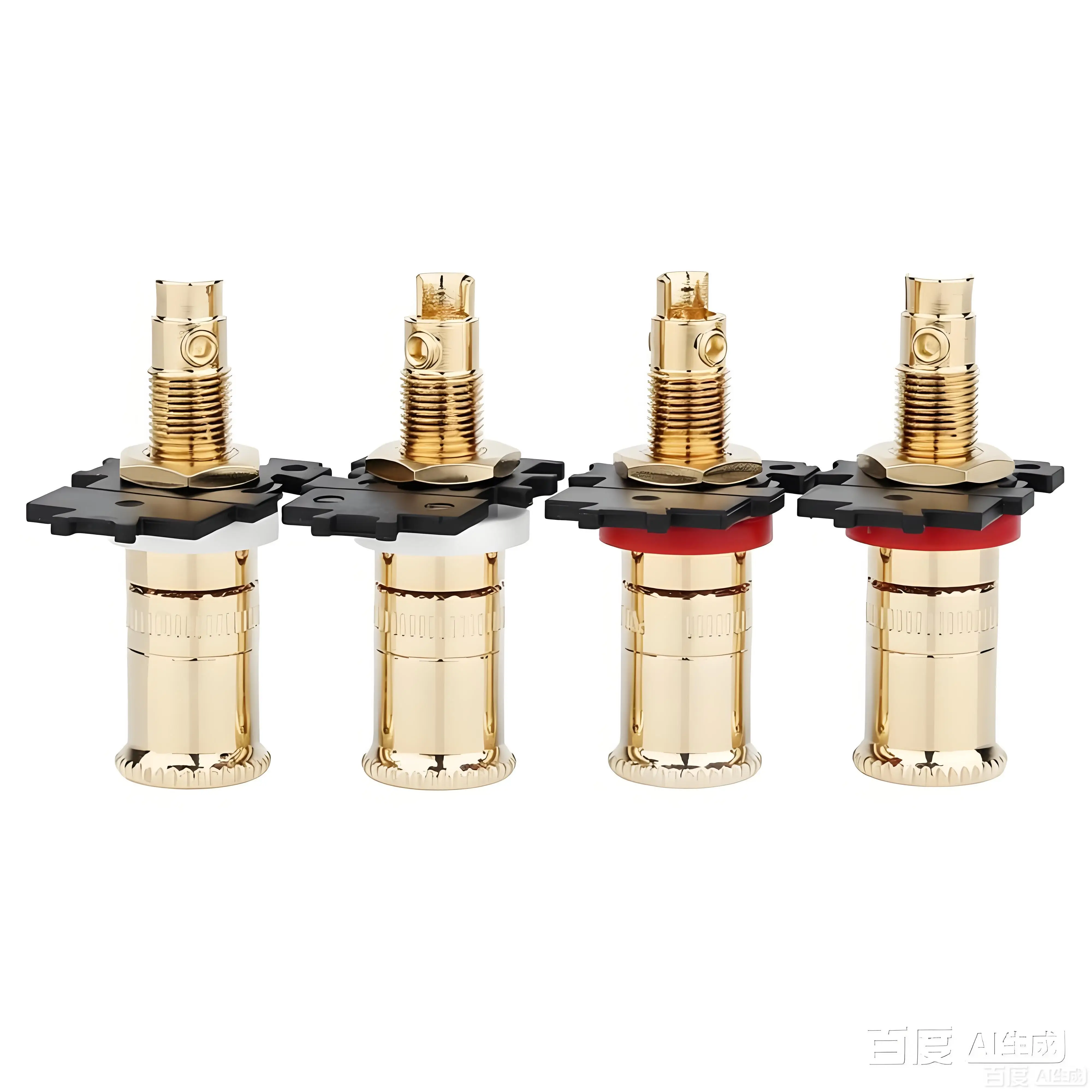 Gold Plated Binding Posts Speaker Connectors Banana Plug for Audio Speaker Amplifier DIY Sockets Speaker Terminals