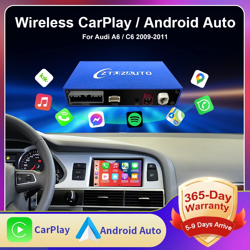 아우디 C6 A7 모델용 무선 CarPlay 및 안드로이드 자동 인터페이스 추천 및 평가