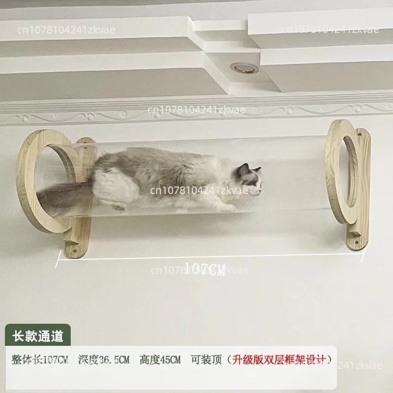 Climbing frame wall-type solid wood wall, jumping platform nest, wall-mounted wall does not occupy a pillar