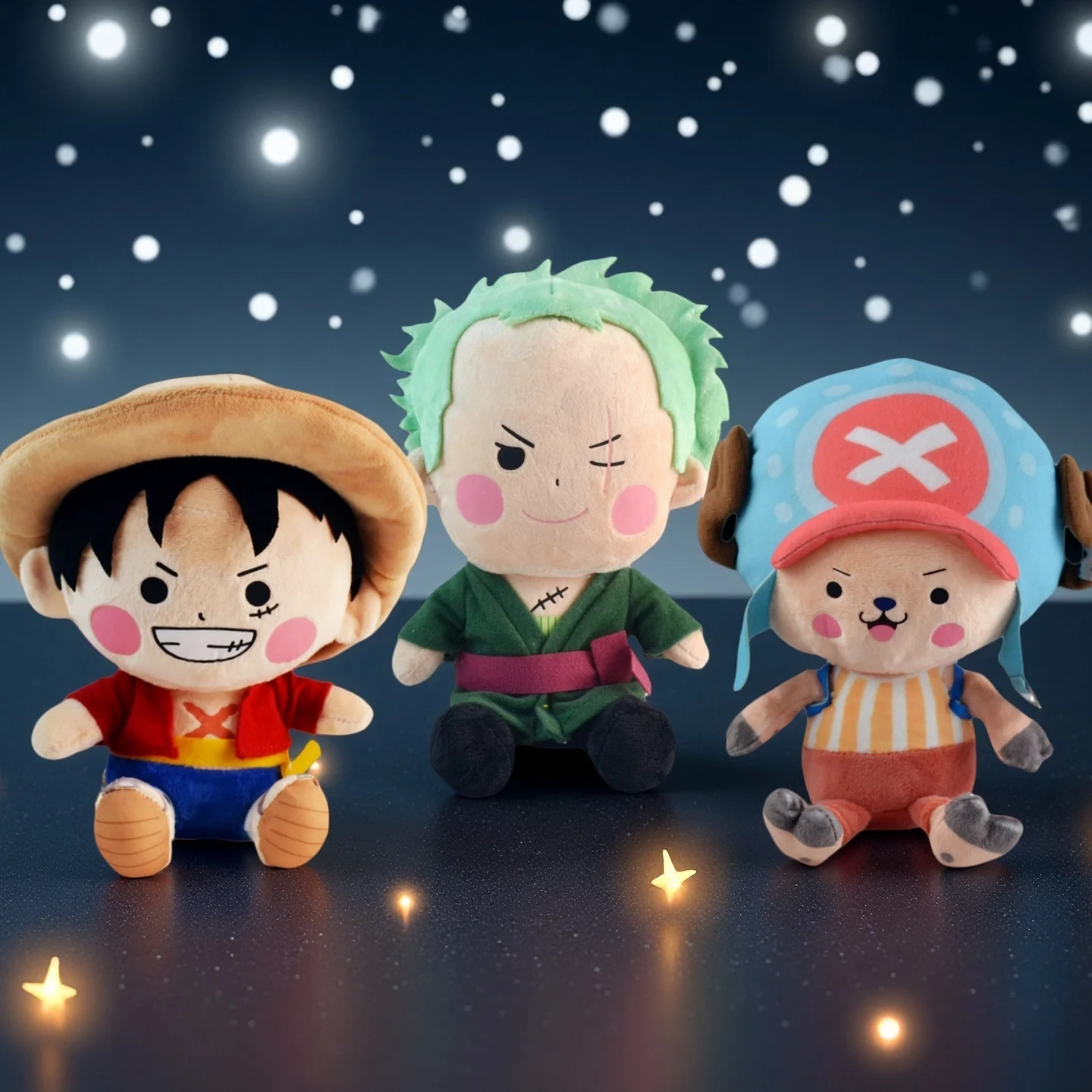 Genuine ONE PIECE Plush Toys Cartoon Character Luffy Chopper Solon Q Version Anime Cute Stuffed Dolls Birthday Present For Child