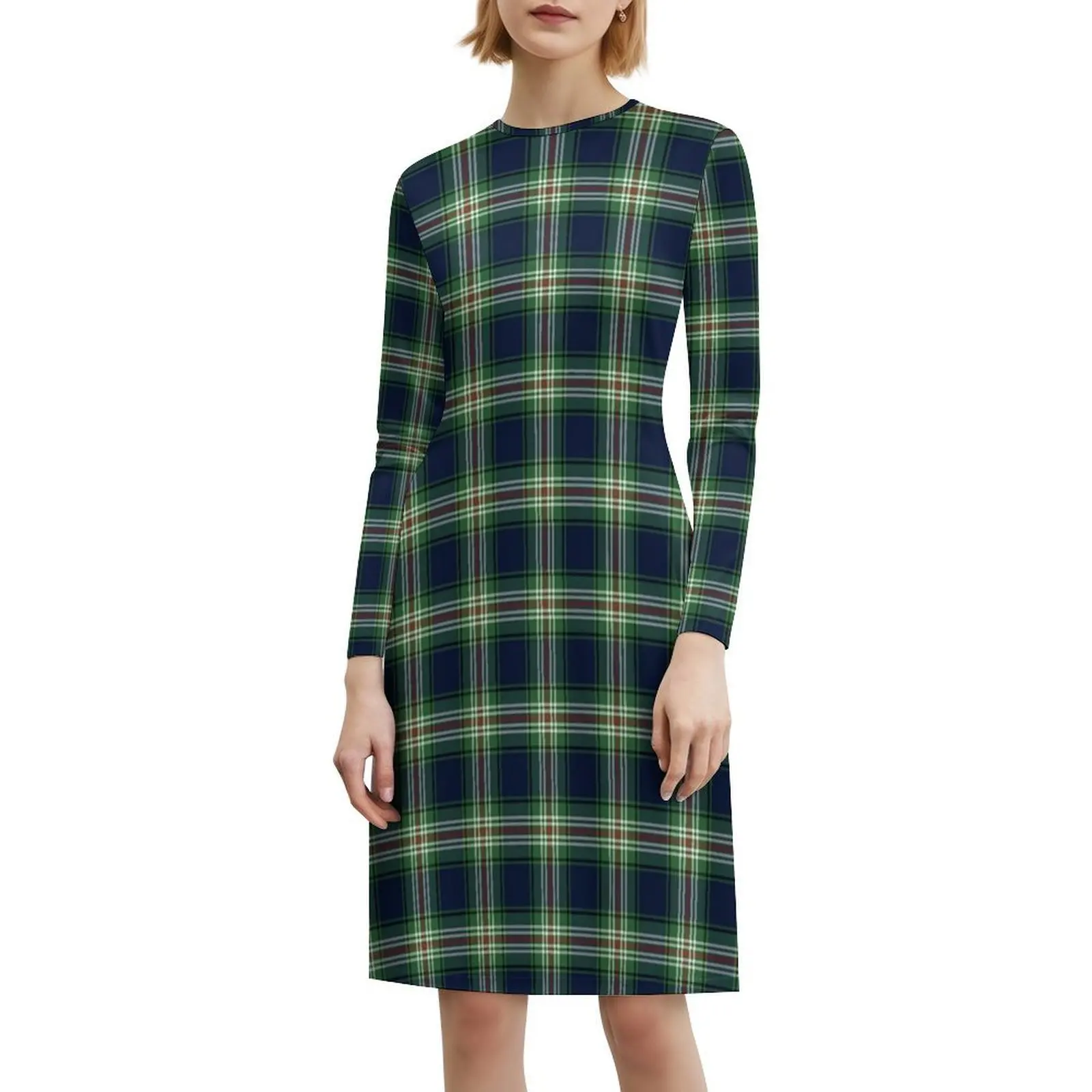 

Clan Todd Tartan Vintage Bohemian Dress Puff Sleeve Or Sleeveless Options For Women Dress Clan Todd Tartan Scottish Pattern