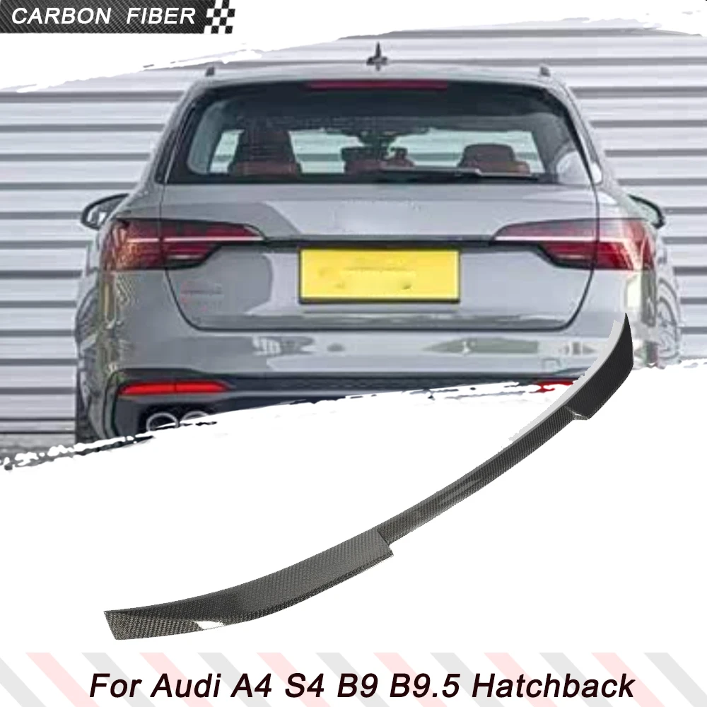 

Carbon Fiber Car Rear Racing Middle Spoiler for Audi A4 S4 B9 B9.5 Avant 2016-2025 Car Rear Racing Body Kits Trunk Boot Wing Lip