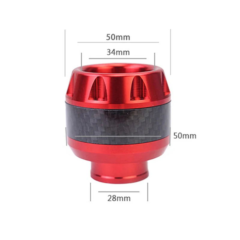 2pcs Universal Motorcycle Frame Slider Aluminum Alloy Front Fork Cup Falling Crush Protector Carbon Fiber for Motorbike Scooter