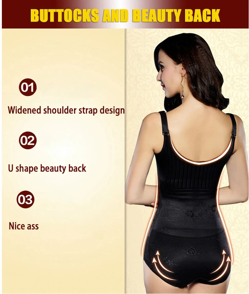 Body Shaper Frauen Taille Trainer Abnehmen Bauch-steuer Unterwäsche Flache Bauch Korsett Bodysuit Shapewear Cincher Feste Unterbrust – Detail 7