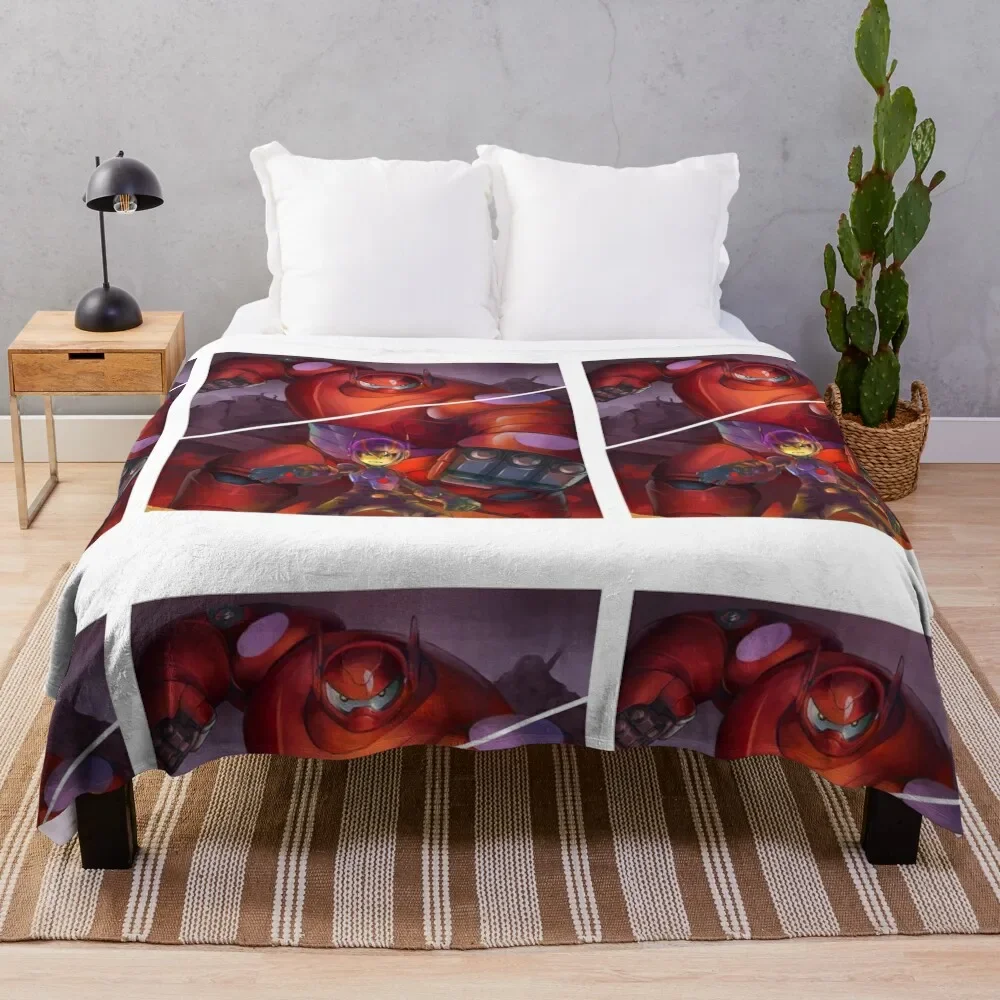 

big hero 6 Throw Blanket Lightweight Warm Blanket for Travel Camping