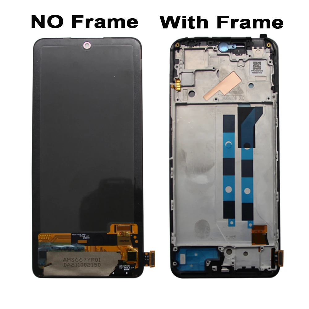 AMOLED لشاومي ريدمي نوت 11 برو شاشة الكريستال السائل مجموعة المحولات الرقمية لشاشة تعمل بلمس ل ريدمي نوت 11 برو 5G LCD استبدال أجزاء