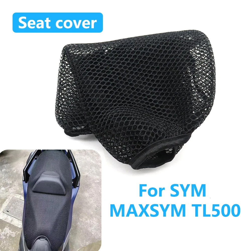 

For SYM MAXSYM TL500 TL 500 Motorcycle Seat Cover 3D Mesh Fabric Seat Non-Slip Breathable Heat Insulation Protect Cushion