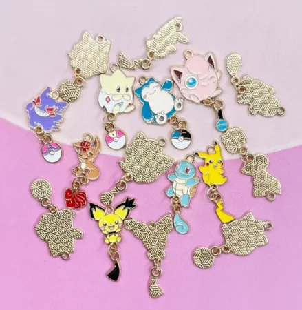10 Pcs Cartoon Anime Charms Pendants DIY Jewelry Accessories Earrings Necklace Handcraft Supplies