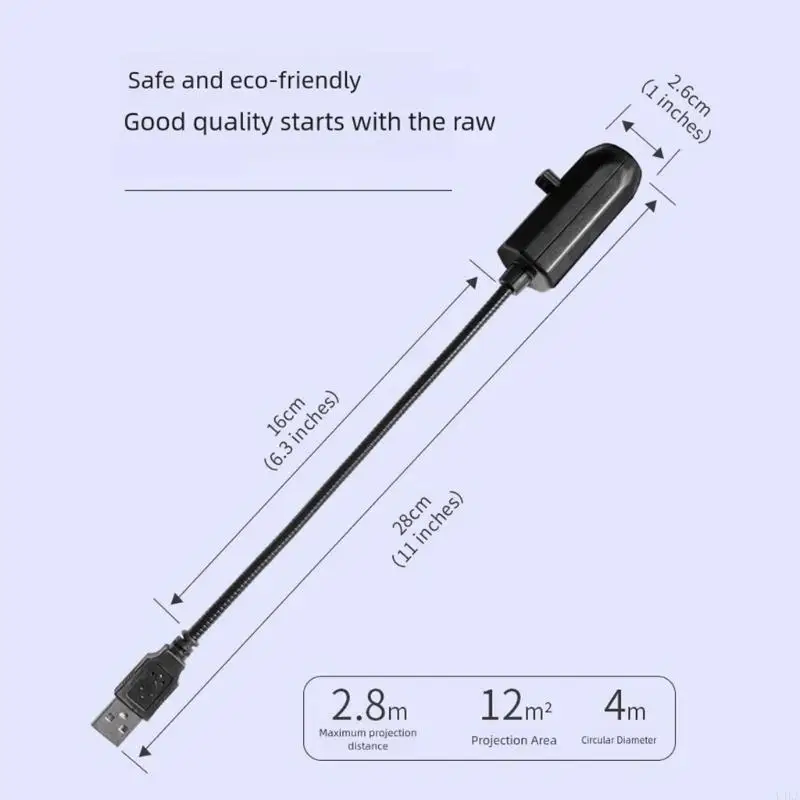 Lámpara noche proyección planeta U4LA USB Luz proyección directa 360 ​​grados lámpara proyector planeta LED