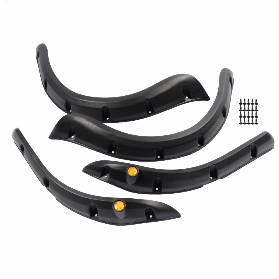 OVOVS Golf Cart Fender Flares Black Plastic Wheel Arches Mudguards for 1994-2013 EZGO TXT Modification Accessories