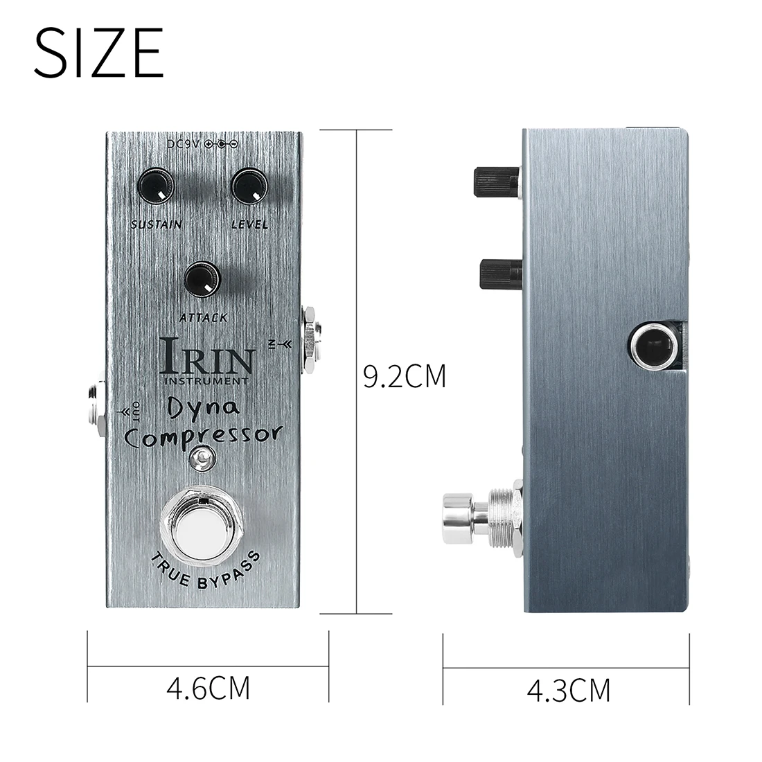 IRIN AN-06 Dynamic Compressor Electric Guitar Effect Pedal Extremely Low Noise Pedal True Bypass Guitar Parts & Accessories