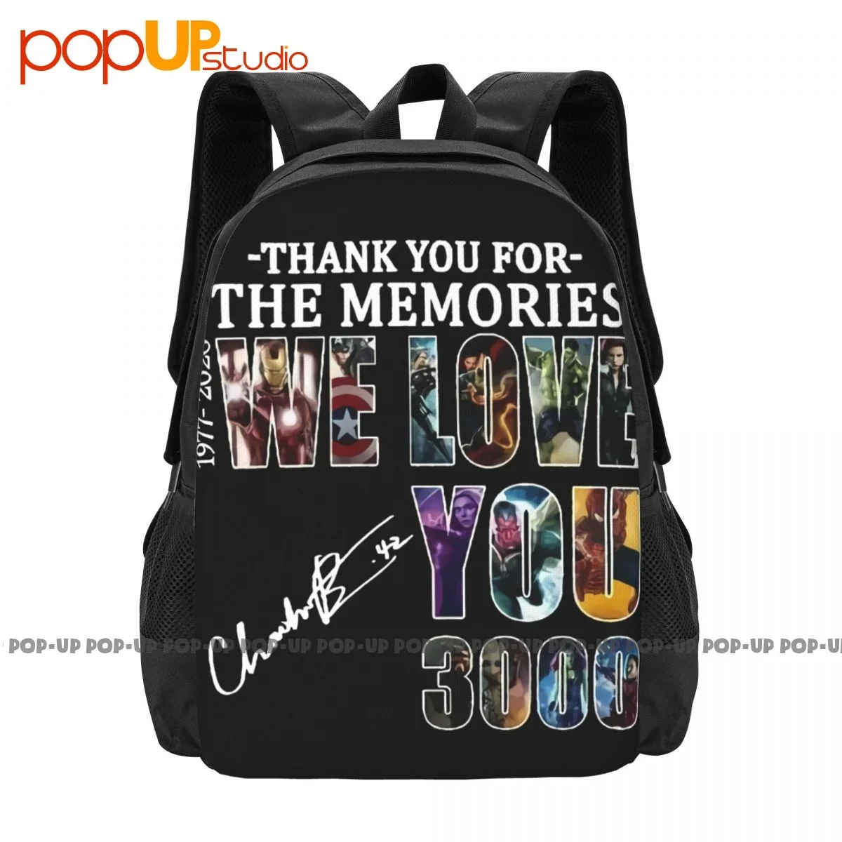 Blﾡck Pﾡnthﾩr We Love You 3000 Thank You For The Memories Backpack Large Capacity Gym Outdoor Running