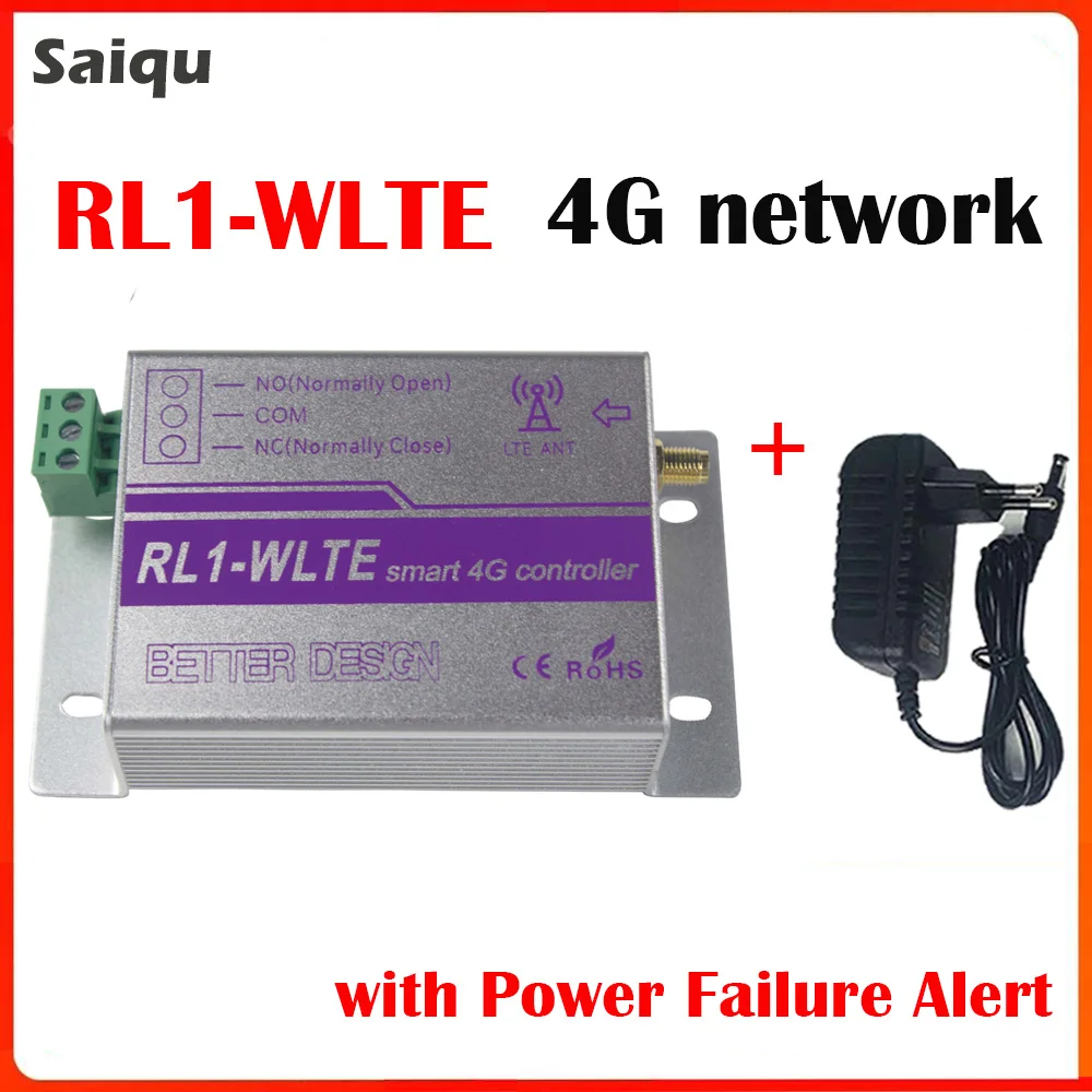 

4G SMS ON/OFF Switch Socket Remote Control Smart Relay RL1-WLTE Switch Controller For Gate Door Opener