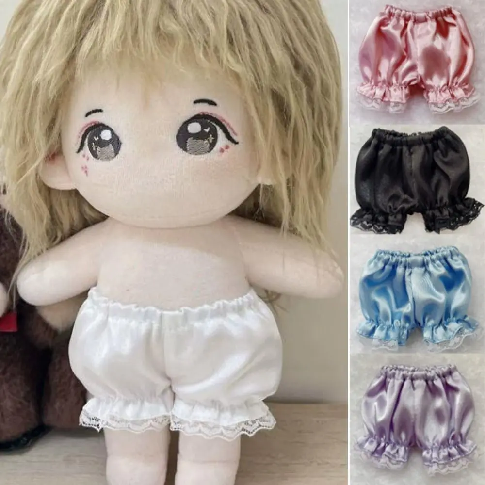 Neue Modische Baumwoll-Puppenhosen, Freizeitkleidung, DIY-Zubehör, Glänzende Shorts, Kleidung, Spitzen-Leggings, Hosen für 15/20cm Baumwollpuppen