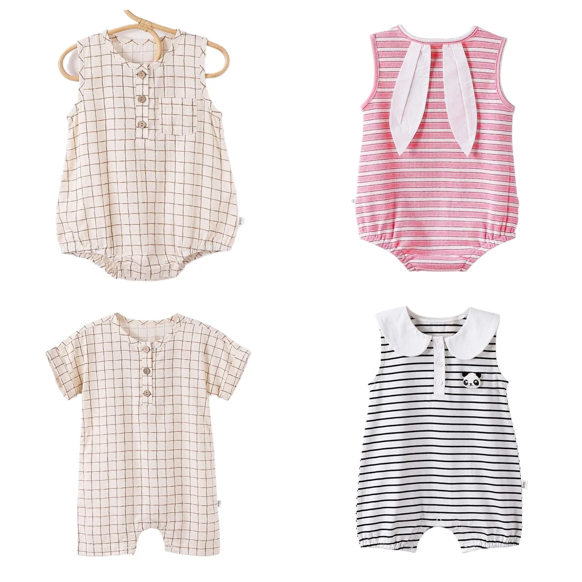 

Baby Girls Boys Rompers 25ss New Cute Baby Onesie Striped Romper Newborn Baby Clothes