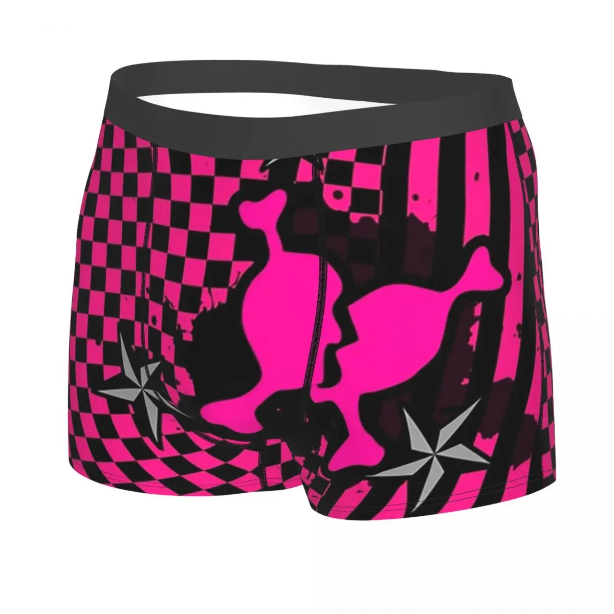 الملاكم السراويل السراويل Punky الوردي ايمو سراويل الرجال تهوية الملابس الداخلية ل أوم رجل صديقها هدية