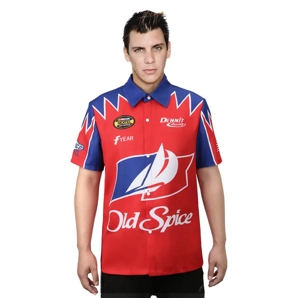 Cal Naughton Jr T-Shirt Talladega Nights the Ballad of Ricky Bobby Halloween Cosplay Costume Old Spice John C Reilly Racing Suit