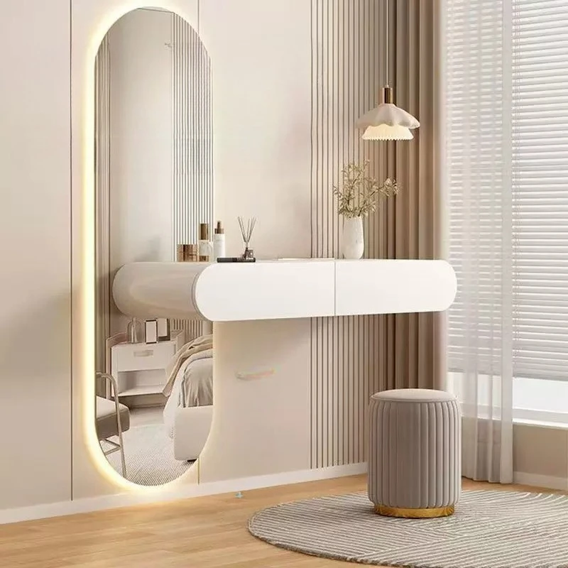 Modern Organizers Dressing Table Mirror Nightstand Beauty Luxury Vanity Desk Bedroom Salon Wooden Schminktisch Home Furniture