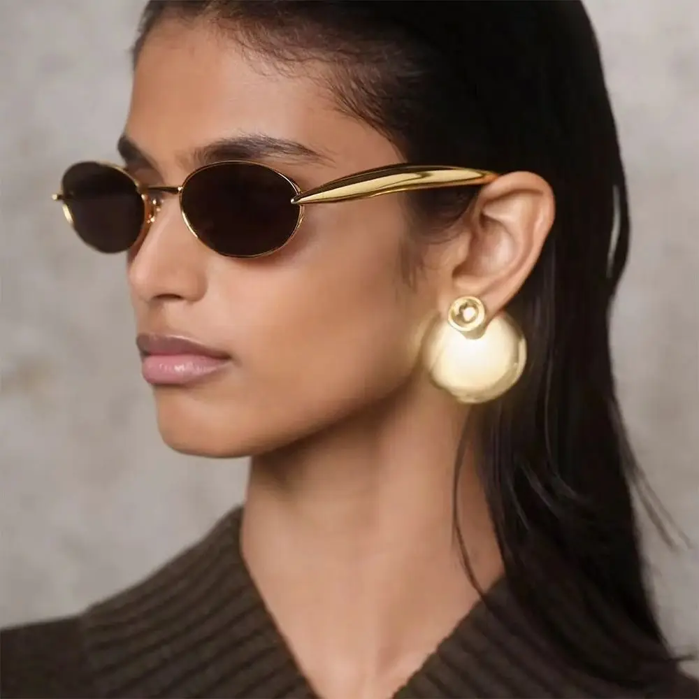 

Summer UV400 Protection Women Sunglasses Casual Retro Driving Glasses Metal Round Frame Sunglasses for Women