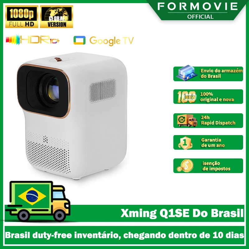 Formovie Xming Q1SE Mini projecteur 280 ANSI Lumen FHD 1080P Version mondiale Smart Tv pour la maison portable Fengmi projecteur extrieur
