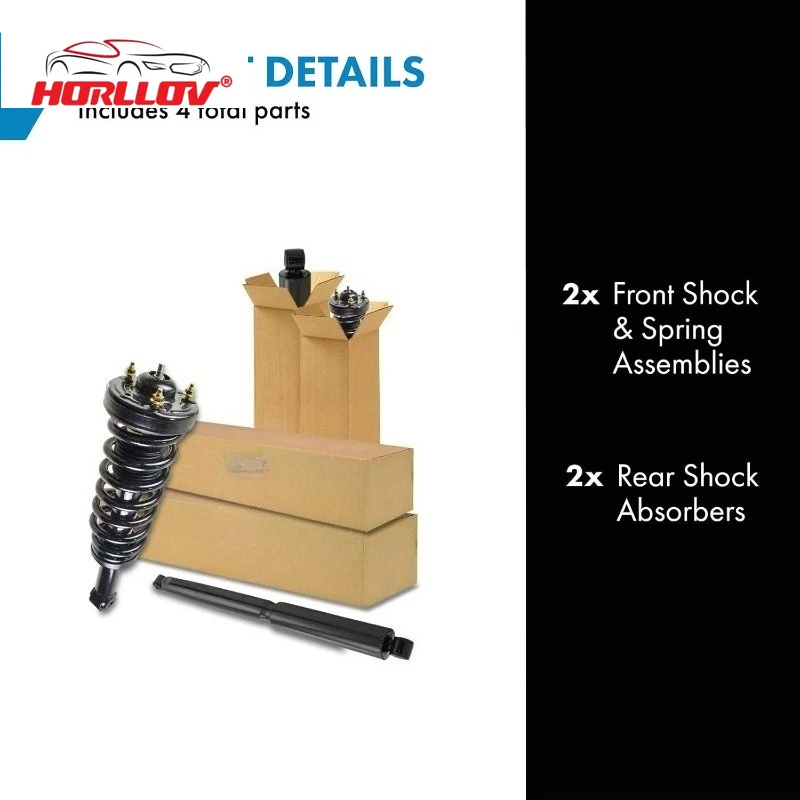 الجبهة الخلفية صدمة كاملة تحميل تبختر الربيع مجموعة أدوات الجمعية 4 قطعة ل 2009-2013 فورد F-150