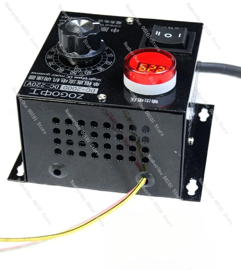 

Контроллер скорости двигателя постоянного тока 220В 2000Вт с высокой мощностью, реверсом и цифровым дисплеем-вольтметром