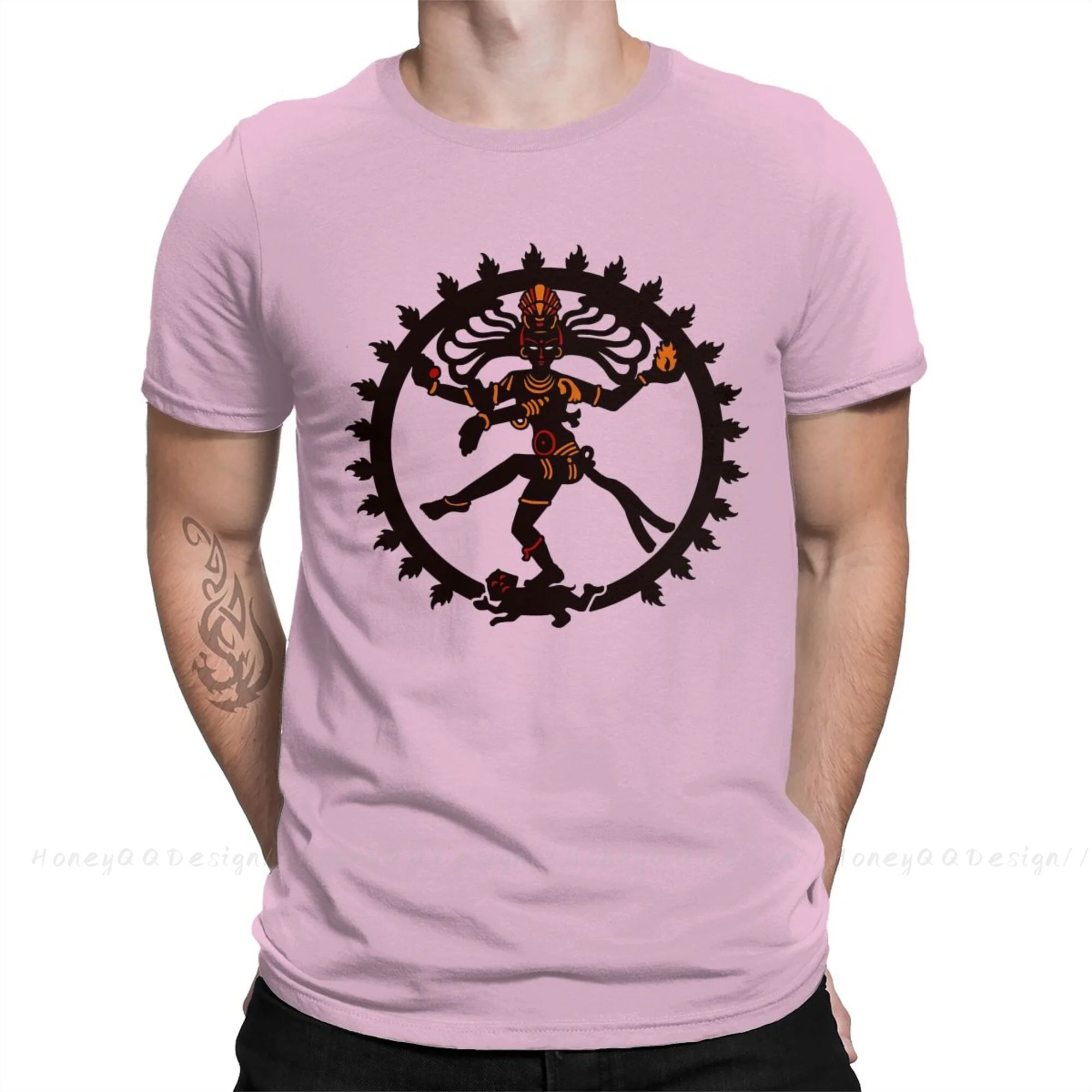 Ndian God Hindu Print Cotton Shirt Hombre Shiva Hindu God India Lingam Men  Streetwear Adult Tee Unisex O Neck Women T-Shirt