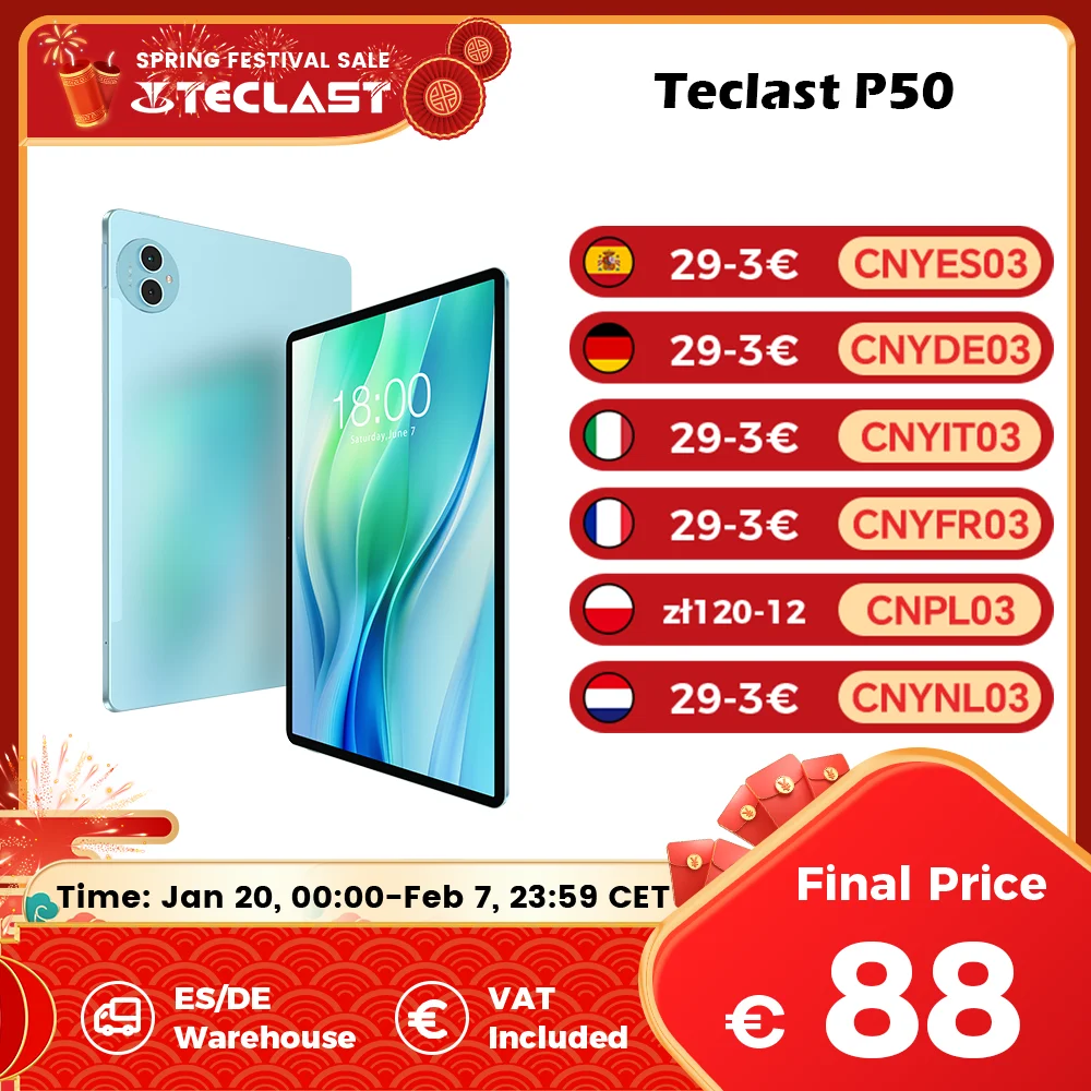 Teclast P50 Android 14 Tablet 11