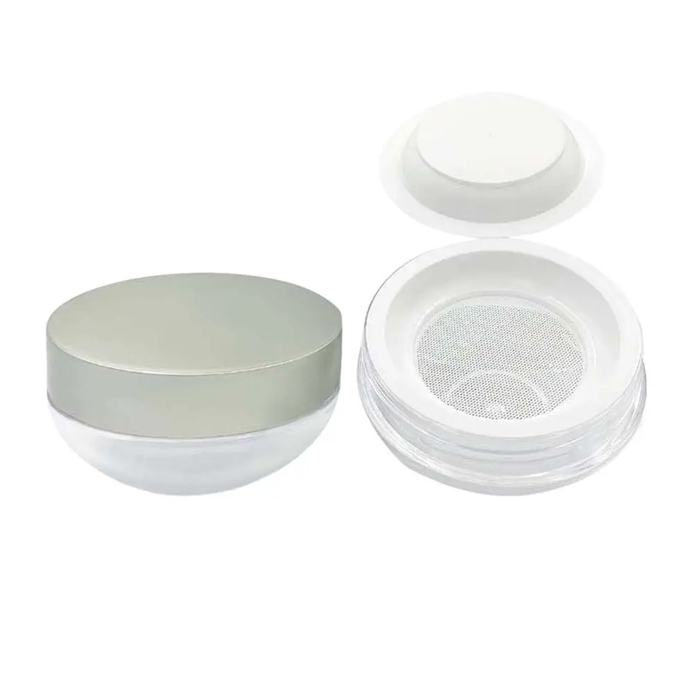 Capacity 30g Loose Powder Jar with Sifter Portable Cosmetics Container Plastic Multifunction Dispersion Powder Box Lady/Girls