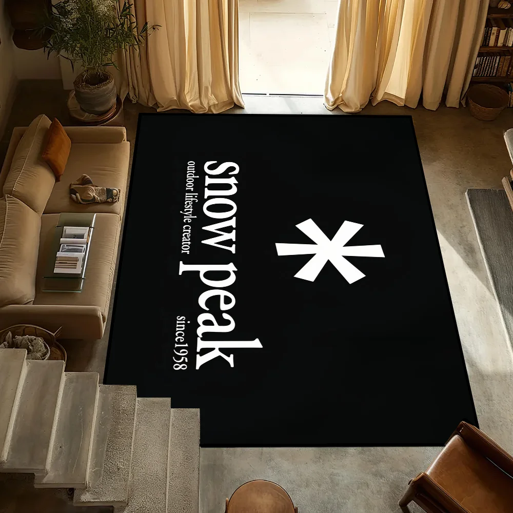 

Fashion Cool S-Snow P-Peak Logo Small Carpet Bedside Kitchen Bath Living Home House Bedroom Floor Mat Doormat Rug Decoration