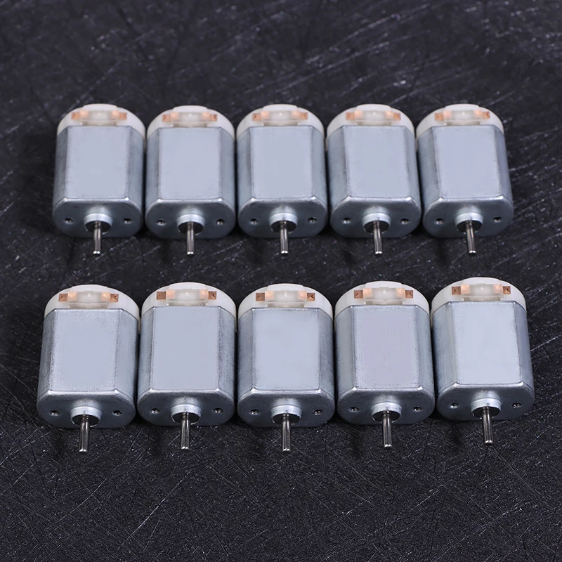 10Pcs 130 Micro DC Motor 3V-6V 8000RPM Miniature Electric Motor Four-wheel Motor Small DIY Toys Hobbies Smart Car