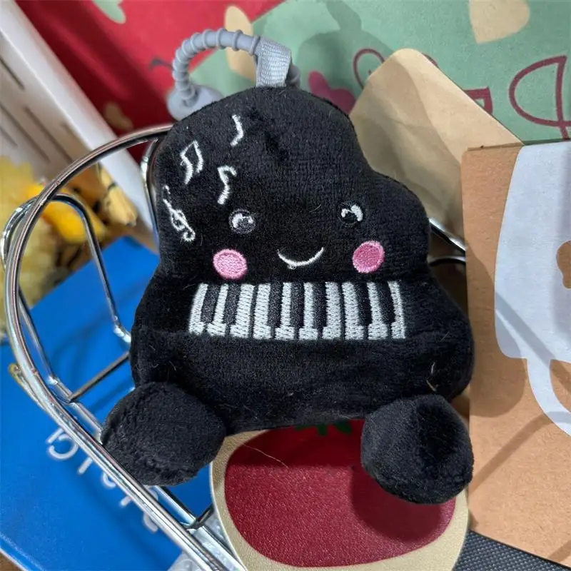 1/2 PCS Carino Divertente Nero Blush Pianoforte Peluche Bambola Giocattoli Portachiavi Ciondolo Borsa Pendenti e Ciondoli Zaino Appeso Ornamenti Girly Portachiavi Regali