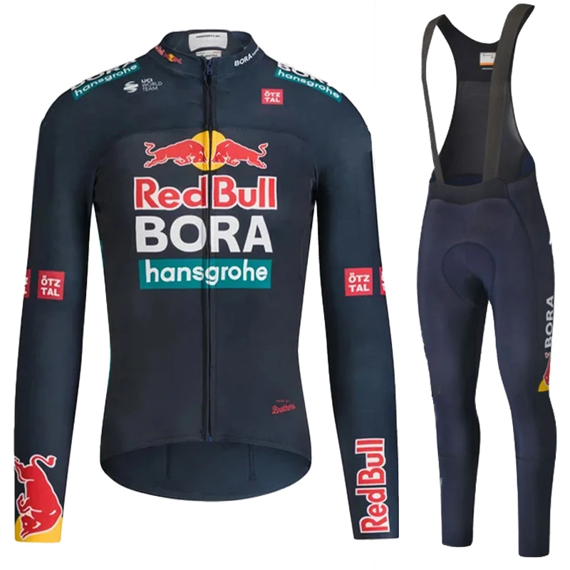 

Cycling Jumper Jersey Men Set Summer Long Sleeve Red Bull Men's Bicycle Clothing Wear Clothes Man Maillot Tricuta Pants 2025 Leg