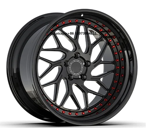 

New 22 Inch Deep Concave 3-Piece Forged Aluminum Car Rims 5x127 100mm Polished Alloy Passenger Car Wheels 35/40/30mm Et